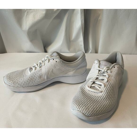 Nike Revolution 4 Men's size 7 white on white - Picture 6 of 16